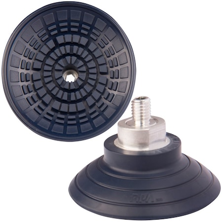 Fipa Flat vacuum cup diam. 80 mm, NBR blue, fitting M10-male 103.080.057.1